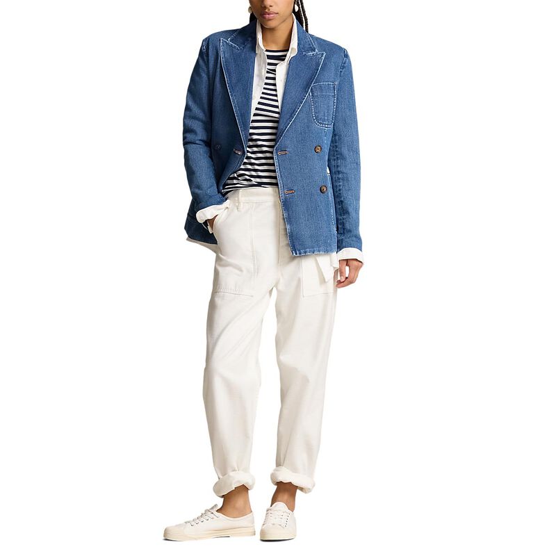 Polo Ralph Lauren Double-Breasted Denim Blazer image number 3